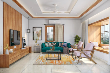 Bohemian Style Spacious Convenient Living Room